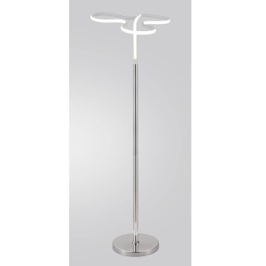 Lampadaire design et original LED angulaire - Eclairage dynamique blanc froid - Classe énergétique A++ - CLOVER