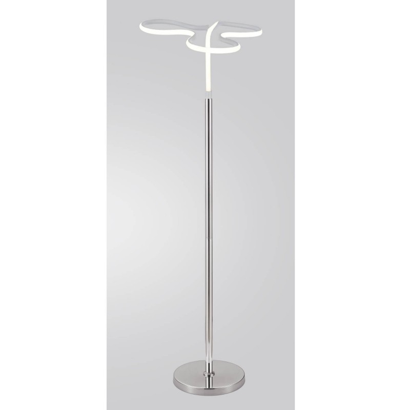 Lampadaire design et original LED angulaire - Eclairage dynamique blanc froid - Classe énergétique A++ - CLOVER