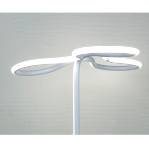 Lampadaire design et original LED angulaire - Eclairage dynamique blanc froid - Classe énergétique A++ - CLOVER