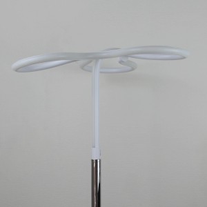 Lampadaire design et original LED angulaire - Eclairage dynamique blanc froid - Classe énergétique A++ - CLOVER
