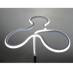 Lampadaire design et original LED angulaire - Eclairage dynamique blanc froid - Classe énergétique A++ - CLOVER