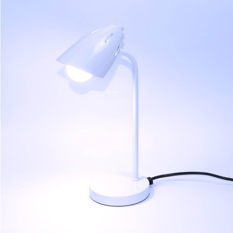 Lampe de bureau en métal - blanc - Modèle LUXO