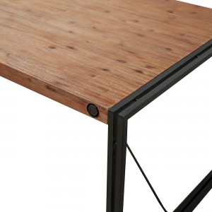 Table 160 cm acacia et métal design industriel Workshop