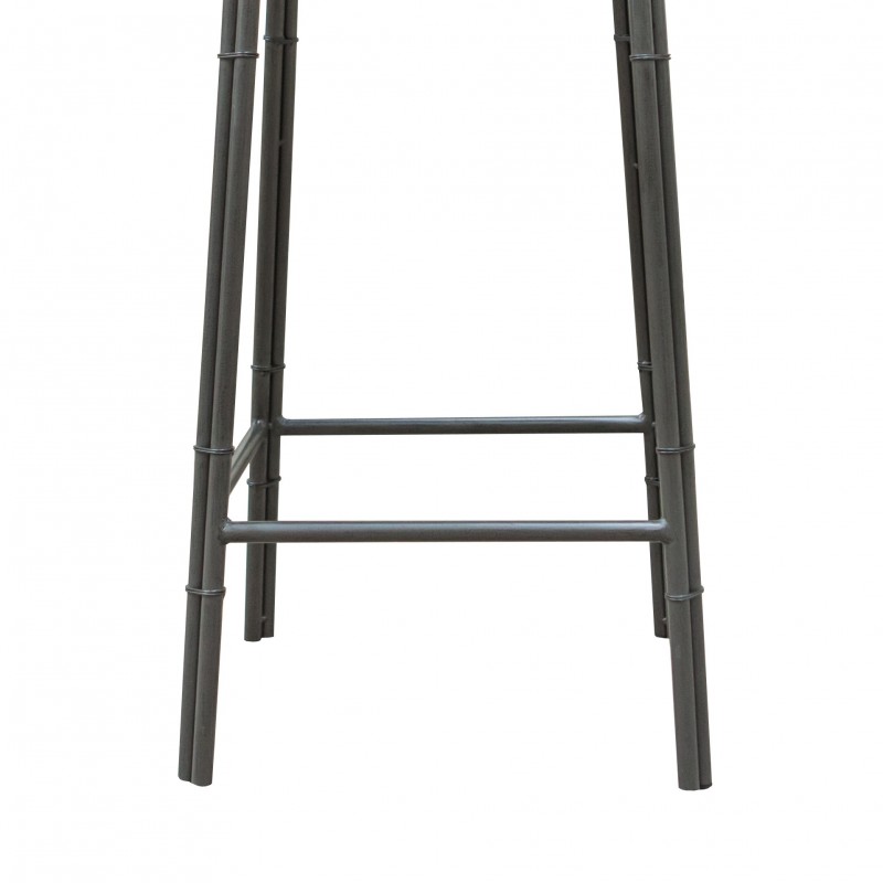 Lot 2 tabourets de bar style loft – Workshop design industriel atelier - acacia et metal