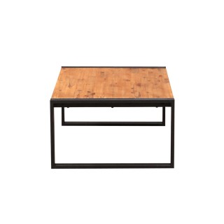 Table basse design industriel loft atelier- acacia et métal - Workshop