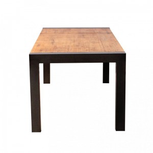 Table repas extensible en acacia design indus atelier – WORKSHOP