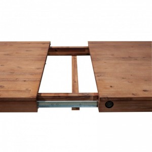 Table repas extensible en acacia design indus atelier – WORKSHOP