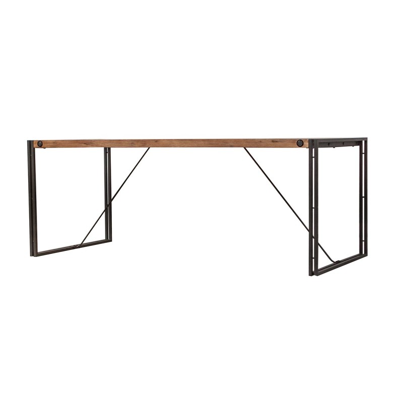 Table fixe bois & acacia 200 x 90 – design indus atelier - WORKSHOP